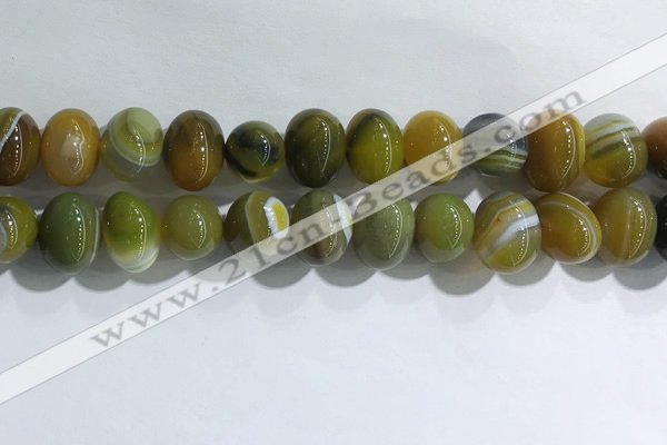 CNG8386 15.5 inches 12*16mm nuggets striped agate beads wholesale