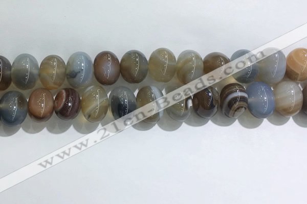 CNG8387 15.5 inches 12*16mm nuggets striped agate beads wholesale