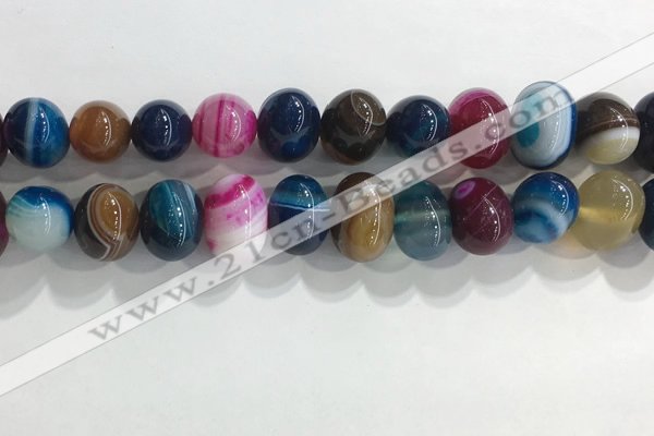 CNG8391 15.5 inches 12*16mm nuggets striped agate beads wholesale