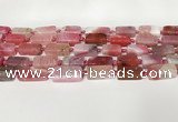 CNG8395 15.5 inches 8*18mm - 10*25mm freeform agate beads