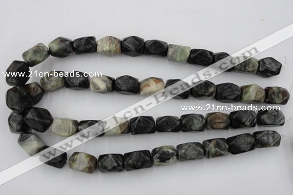 CNG840 15.5 inches 13*18mm faceted nuggets picasso jasper beads