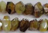 CNG851 15.5 inches 12*18mm – 13*22mm faceted nuggets agate beads