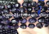 CNG8519 15.5 inches 12*16mm - 15*20mm faceted nuggets amethyst beads