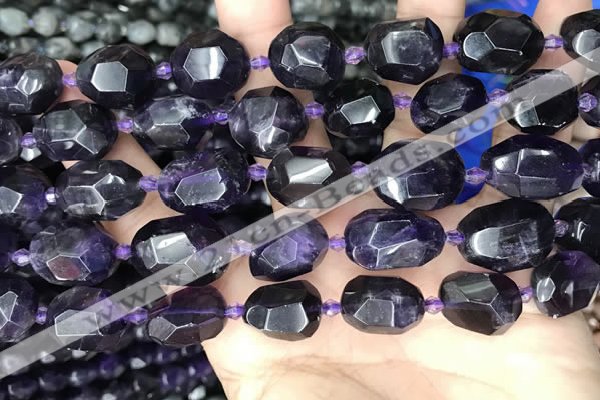 CNG8519 15.5 inches 12*16mm - 15*20mm faceted nuggets amethyst beads