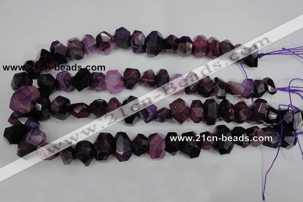 CNG852 15.5 inches 12*18mm – 13*22mm faceted nuggets agate beads