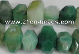 CNG853 15.5 inches 12*18mm – 13*22mm faceted nuggets agate beads