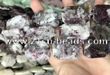 CNG8559 22*30mm - 25*35mm faceted freeform tourmaline beads