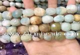 CNG8569 12*16mm - 15*20mm faceted nuggets amazonite beads