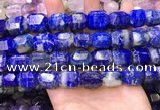 CNG8585 13*18mm - 15*20mm faceted nuggets lapis lazuli beads