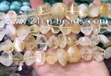 CNG8591 12*16mm - 13*18mm faceted nuggets citrine gemstone beads