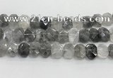 CNG8612 10*13mm - 12*16mm faceted freeform cloudy quartz beads