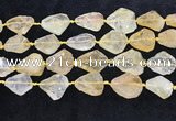 CNG8679 15.5 inches 15*20mm - 23*30mm freeform citrine beads