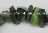 CNG869 15.5 inches 7*14mm – 13*25mm faceted nuggets Canadian jade beads