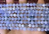 CNG8705 15.5 inches 6mm faceted nuggets blue chalcedony beads