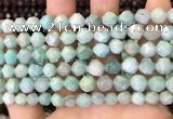 CNG8711 15.5 inches 8mm faceted nuggets amazonite gemstone beads