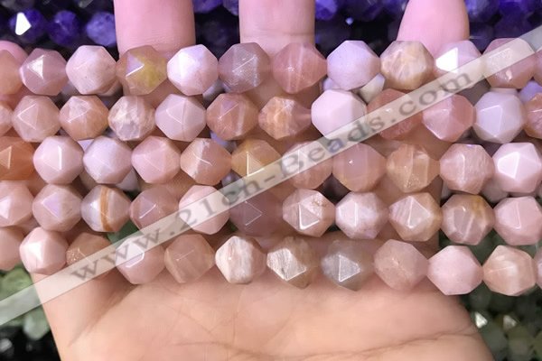 CNG8742 15.5 inches 8mm faceted nuggets moonstone gemstone beads