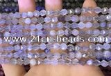 CNG8746 15.5 inches 6mm faceted nuggets grey moonstone beads