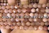 CNG8753 15.5 inches 8mm faceted nuggets moonstone beads wholesale