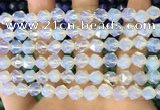 CNG8760 15.5 inches 8mm faceted nuggets opalite beads wholesale