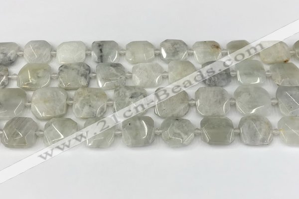 CNG8806 15.5 inches 16mm - 20mm faceted freeform moonstone beads