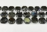 CNG8824 15.5 inches 16mm - 20mm faceted freeform labradorite beads