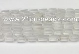 CNG8845 15.5 inches 8*12mm - 10*16mm nuggets matte white crystal beads