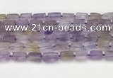 CNG8847 15.5 inches 8*12mm - 10*16mm nuggets matte ametrine beads