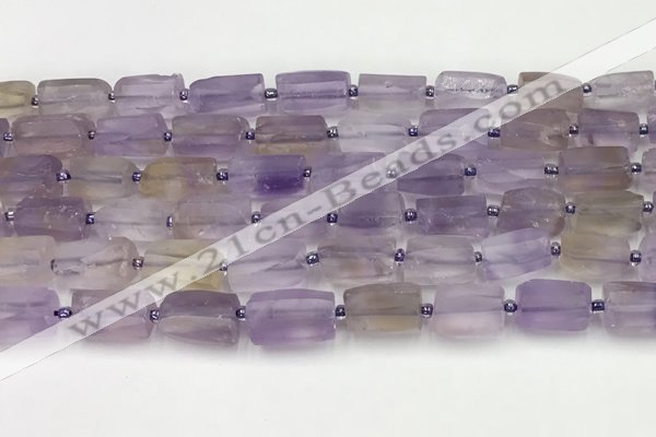 CNG8847 15.5 inches 8*12mm - 10*16mm nuggets matte ametrine beads