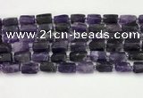 CNG8848 15.5 inches 8*12mm - 10*16mm nuggets matte amethyst beads