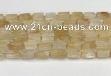 CNG8850 15.5 inches 8*12mm - 10*16mm nuggets matte citrine beads