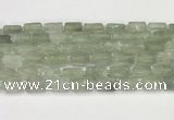 CNG8852 15.5 inches 8*12mm - 10*16mm nuggets matte green quartz beads