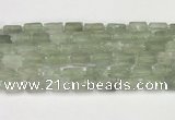 CNG8852 15.5 inches 8*12mm - 10*16mm nuggets matte green quartz beads