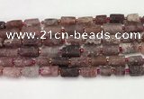 CNG8853 8*12mm - 10*16mm nuggets matte strawberry quartz beads