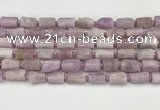 CNG8858 15.5 inches 8*12mm - 10*16mm nuggets matte kunzite beads