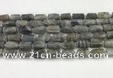 CNG8862 15.5 inches 8*12mm - 10*16mm nuggets matte labradorite beads