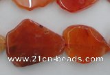 CNG892 15.5 inches 15*20mm – 20*30mm freeform red agate beads