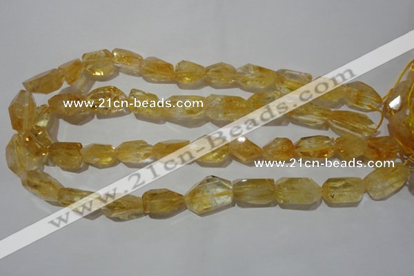 CNG902 15.5 inches 13*18mm – 15*25mm faceted nuggets citrine beads