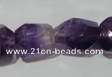 CNG903 15.5 inches 15*20mm – 18*26mm faceted nuggets amethyst beads