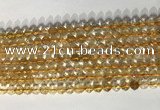 CNG9053 15.5 inches 6mm faceted nuggets citrine gemstone beads