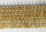 CNG9054 15.5 inches 8mm faceted nuggets citrine gemstone beads