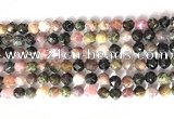 CNG9057 15.5 inches 8mm faceted nuggets tourmaline gemstone beads