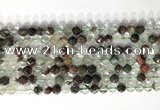 CNG9073 15.5 inches 6mm faceted nuggets ghost crystal  gemstone beads