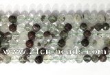 CNG9074 15.5 inches 8mm faceted nuggets ghost crystal  gemstone beads