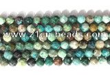 CNG9087 15.5 inches 8mm faceted nuggets chrysocolla gemstone beads