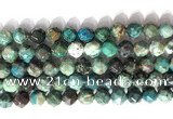 CNG9088 15.5 inches 10mm faceted nuggets chrysocolla gemstone beads