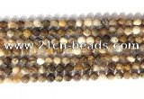 CNG9089 15.5 inches 6mm faceted nuggets coral jade gemstone beads