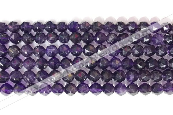 CNG9093 15.5 inches 8mm faceted nuggets amethyst gemstone beads