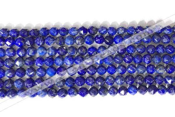 CNG9099 15.5 inches 6mm faceted nuggets lapis lazuli beads