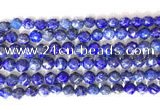 CNG9100 15.5 inches 8mm faceted nuggets lapis lazuli beads
