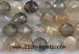 CNG9103 15 inches 4mm faceted nuggets sunstone beads